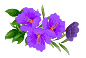 мультфильм оригинальный фиолетовый цветок иллюстрация, ручной росписью,  утонченный, дизайн PNG и PSD-файл пнг для бесплатной загрузки